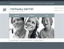 Tablet Screenshot of parkwaydds.com